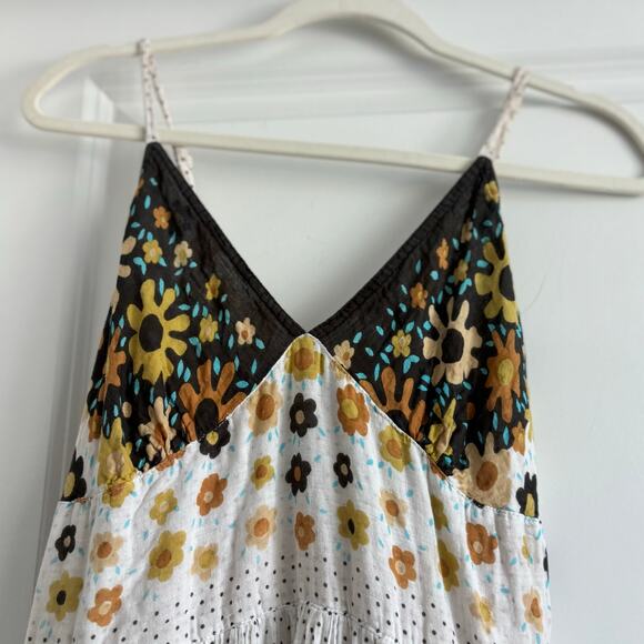 VTG Cynthia Mehra Women’s V Neck Floral Sundress S / M 90s Y2K - Picture 4 of 15